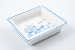 HermesBlau 2001  Mini-Porzellan-Aschenbecher-Organizer