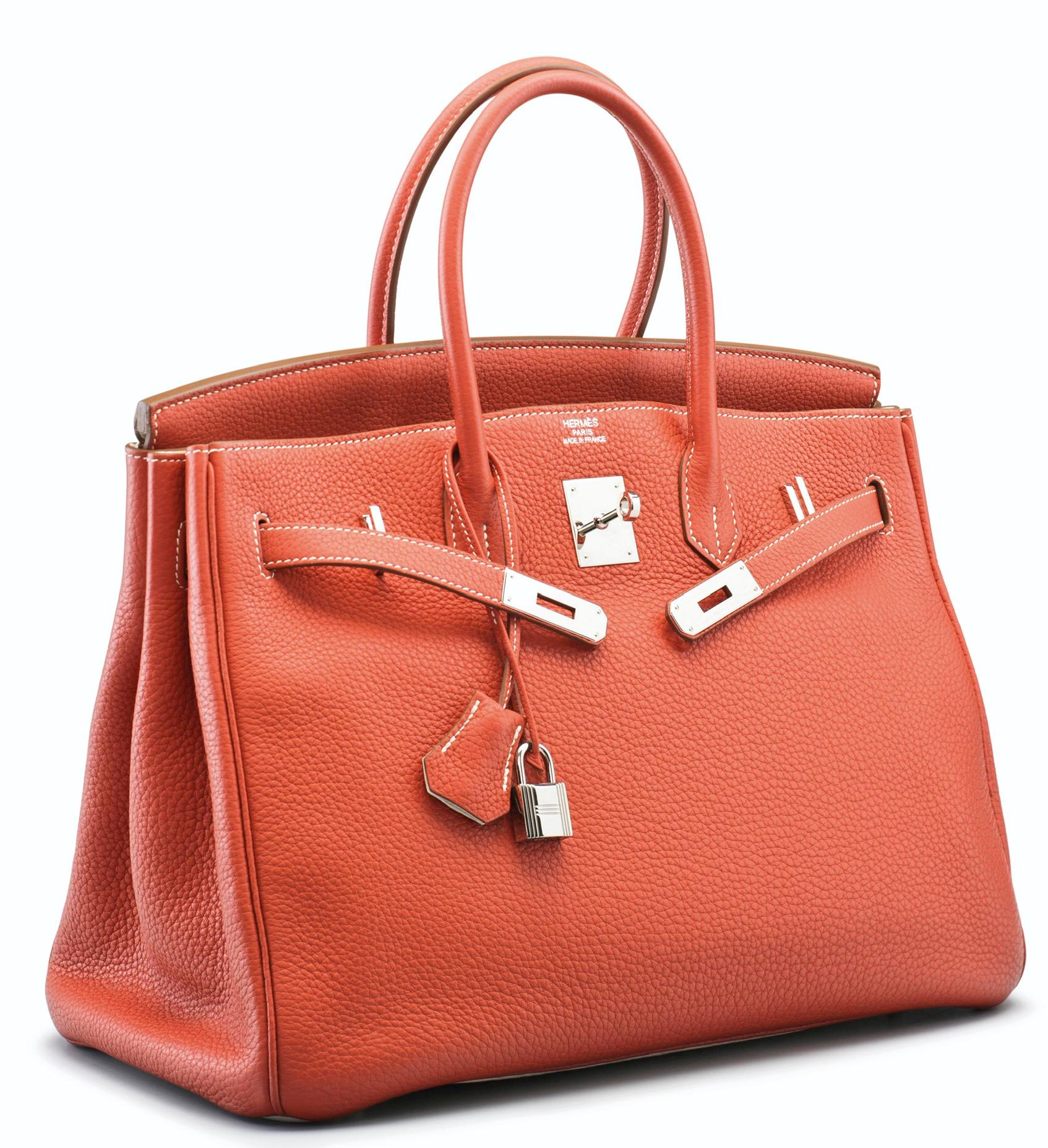 Hermesw Birkin 35 limited edition Sanguine and White with palladium hardware In Excellent Condition In London, England