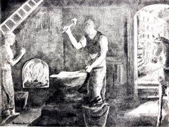 Hermine David - Workers - Original Etching