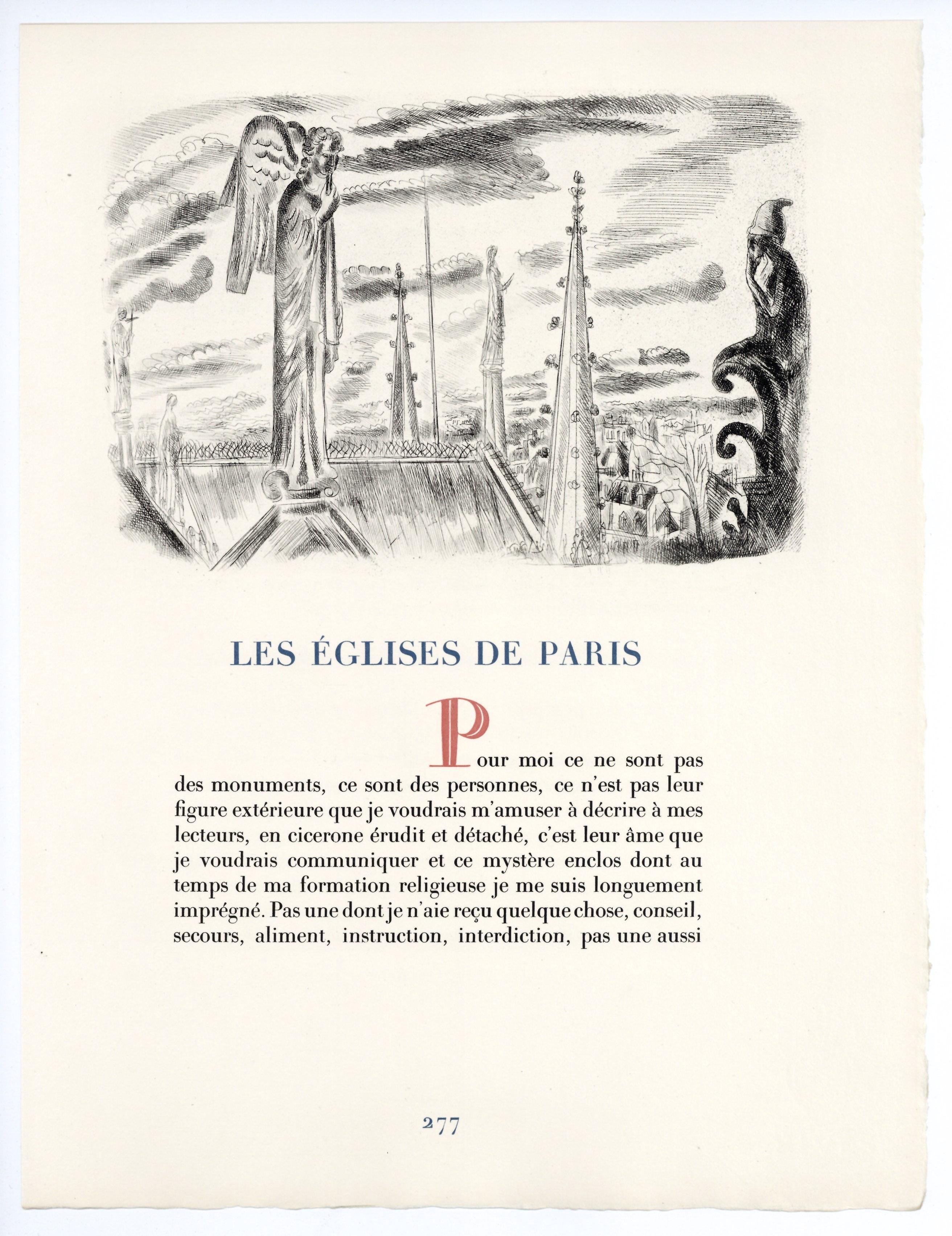 Medium: original etching. This impression on Canson et Montgolfier wove paper was printed in 1937 in an edition of 500 for the 