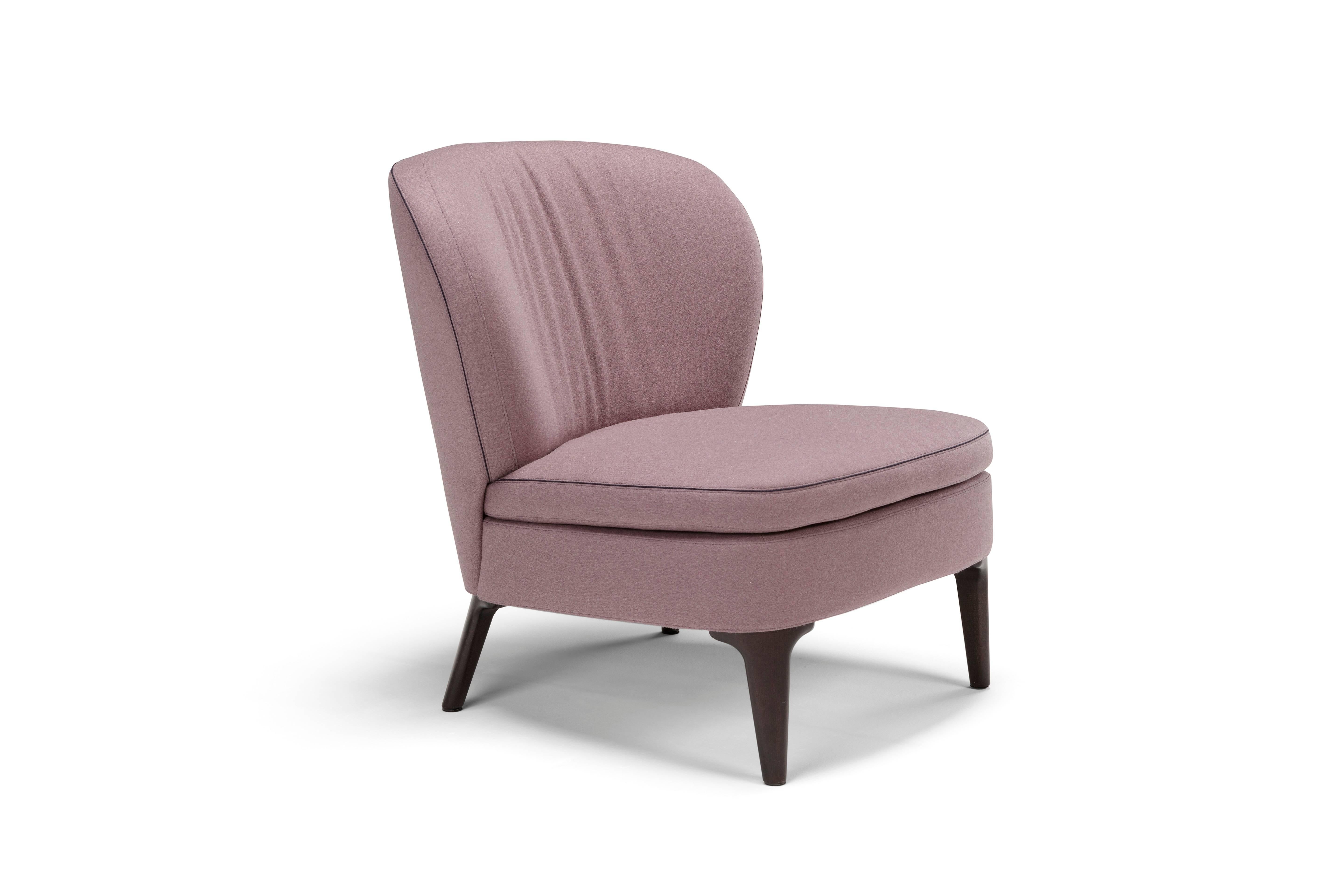 Modern Hermione Chair in Mauve by Emanuel Gargano For Sale