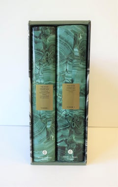 Hermitage Museum Coffee Table or Library Books with Malachite Green Dust Jackets