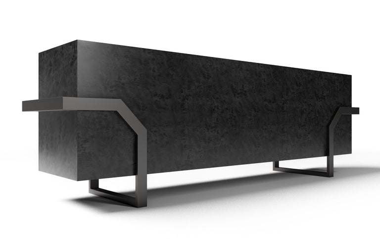Creative Director Susan Hornbeak Ortiz has created an iconic collection for her new Ortiz Milano brand that is designed in California and handcrafted in Milan, Italy. The Hermosa Credenza is a true statement of design excellence. The credenza has