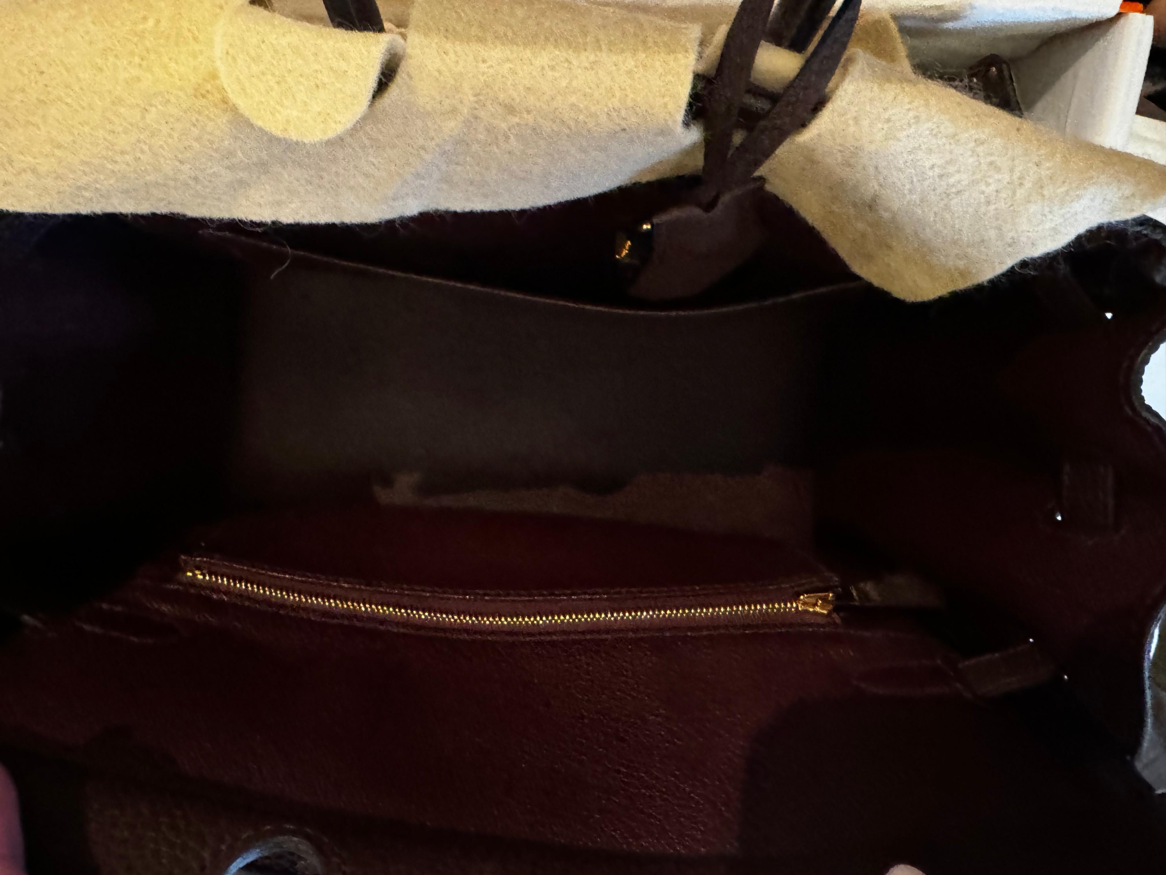 da uomo o donna Hermrs Birkin 25 borsa Rouge H. H. hardware oro