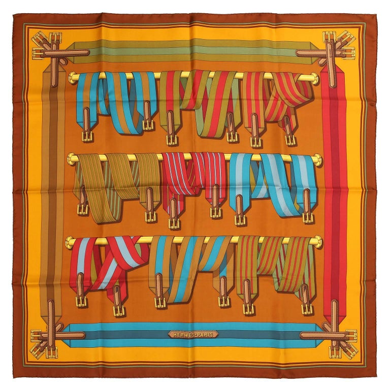 Authentic Hermes Silk Scarf MAGIC KELLY Rybaltchenko 90 cm at 1stdibs