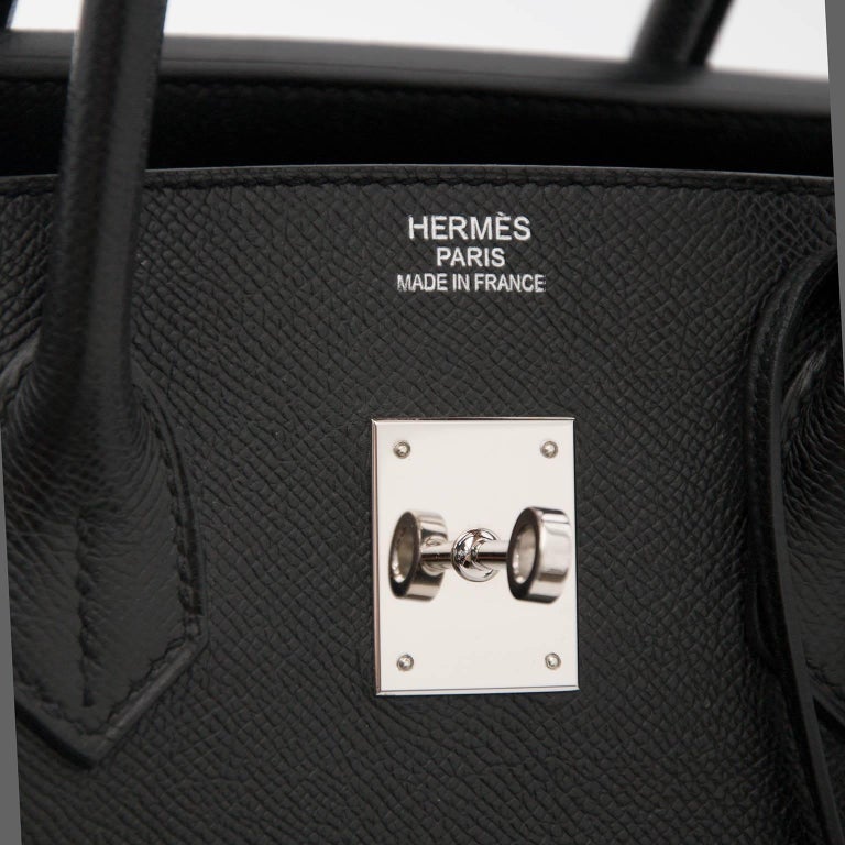 Hermès Birkin 35 Black Epsom PHW at 1stDibs
