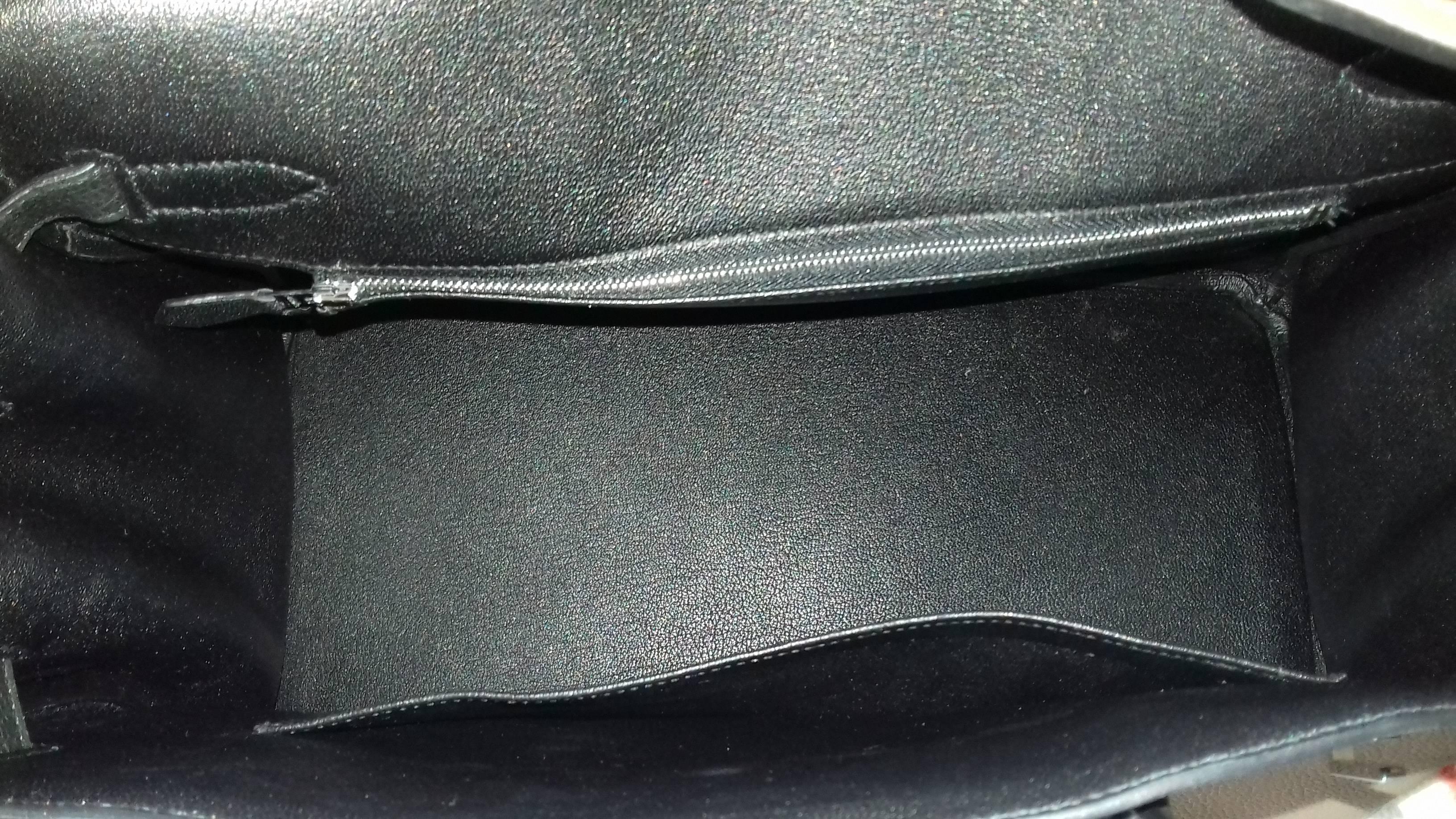 Hermès Horseshoe Etoupe Black Togo Leather PHW 35 cm, Birkin Handbag  2