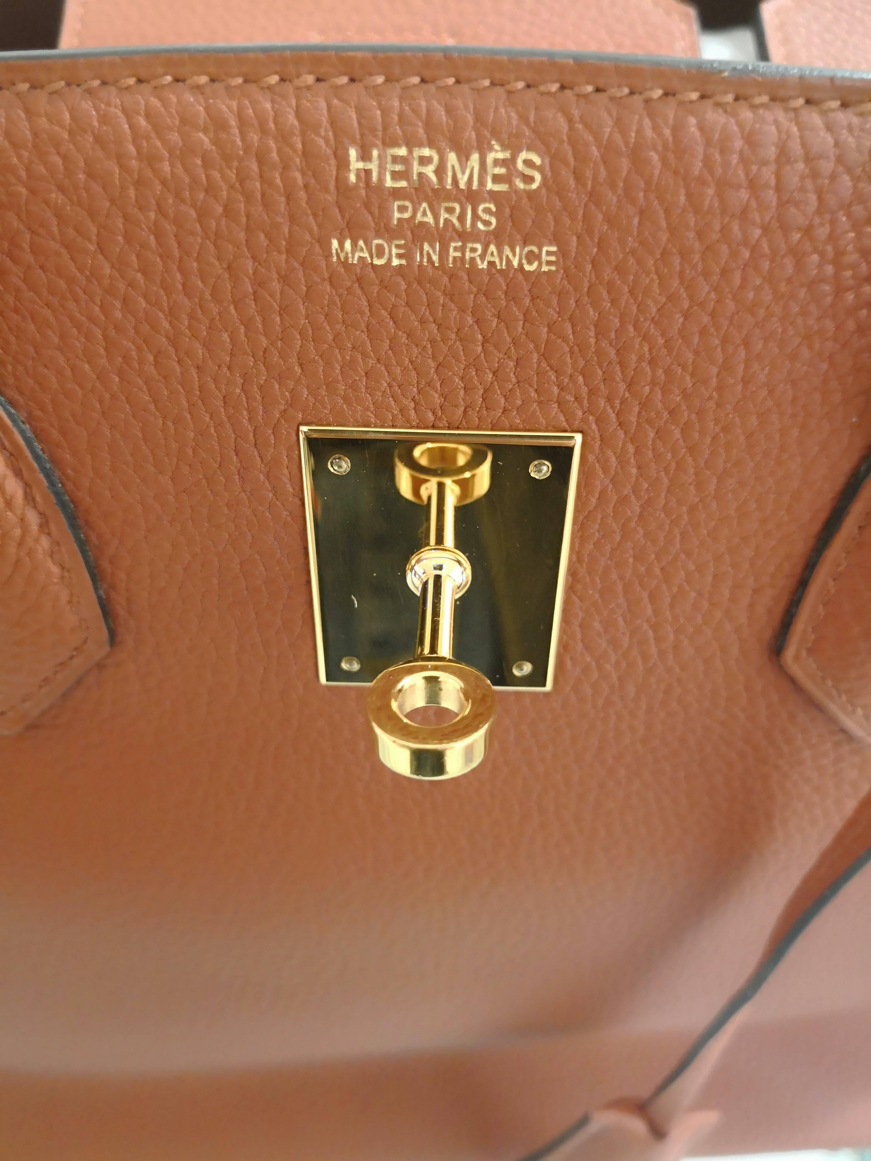 Hermès Birkin Togo 35 Gold tone Hardware  In Excellent Condition In Capri, IT