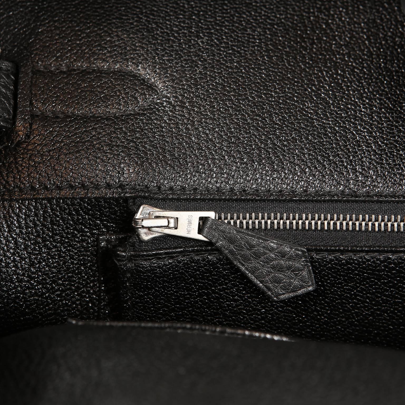 Hermès Black Togo Leather 35 cm Birkin Bag with Palladium HW 8
