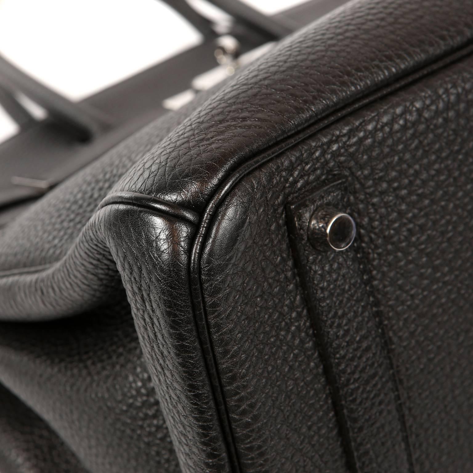 Hermès Black Togo Leather 35 cm Birkin Bag with Palladium HW 1