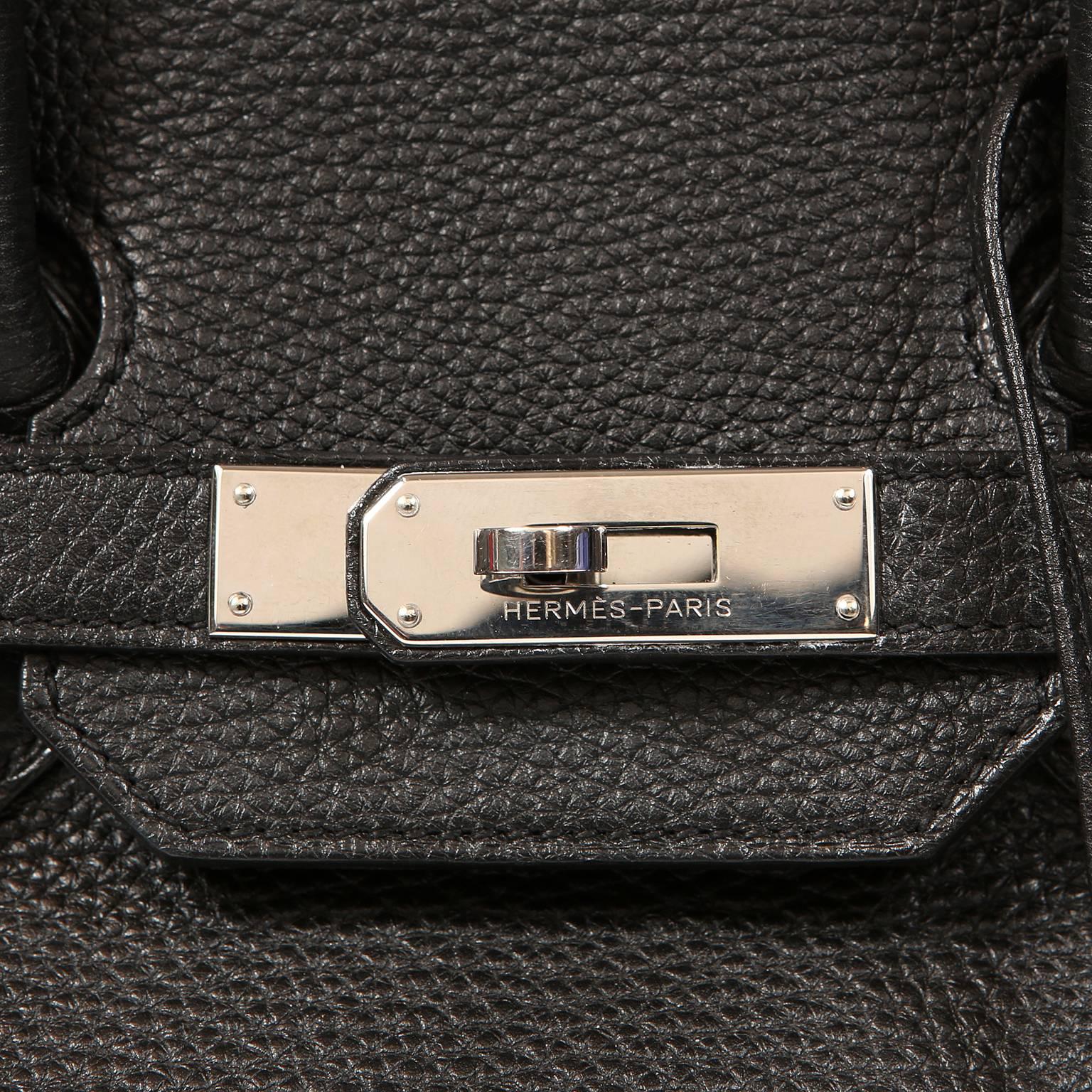 Hermès Black Togo Leather 35 cm Birkin Bag with Palladium HW 2