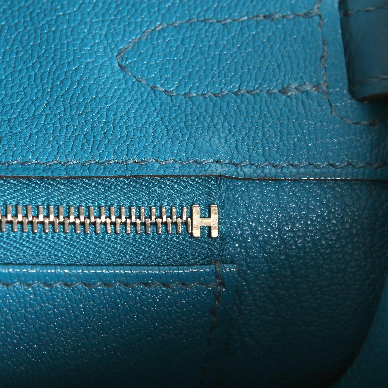 Hermès Blue Izmir Togo 30 cm Birkin Bag with Palladium HW 9