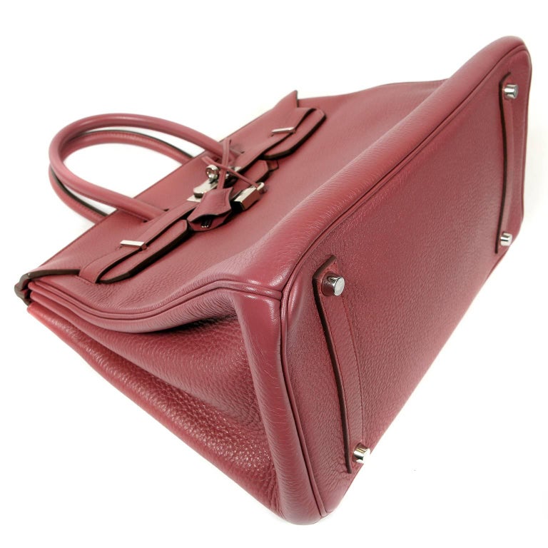 Hermès Bois de Rose Birkin 35 PHW Handbag