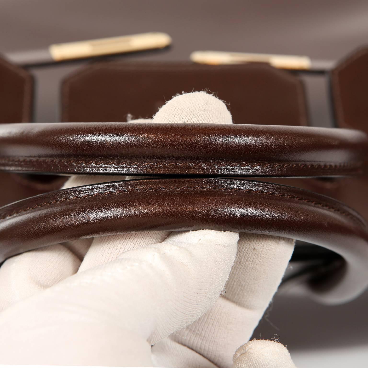 Hermès Chocolate Box Calf 35 cm Birkin Bag 3