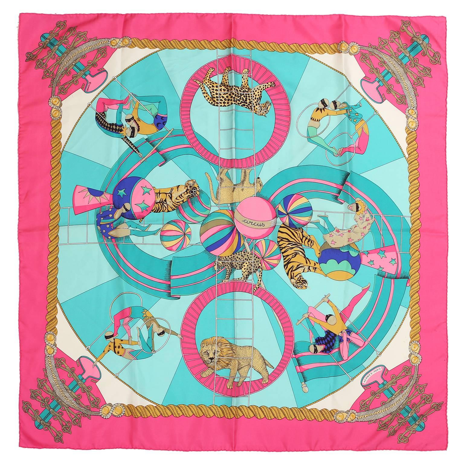 Hermès Circus 90 cm Silk Scarf