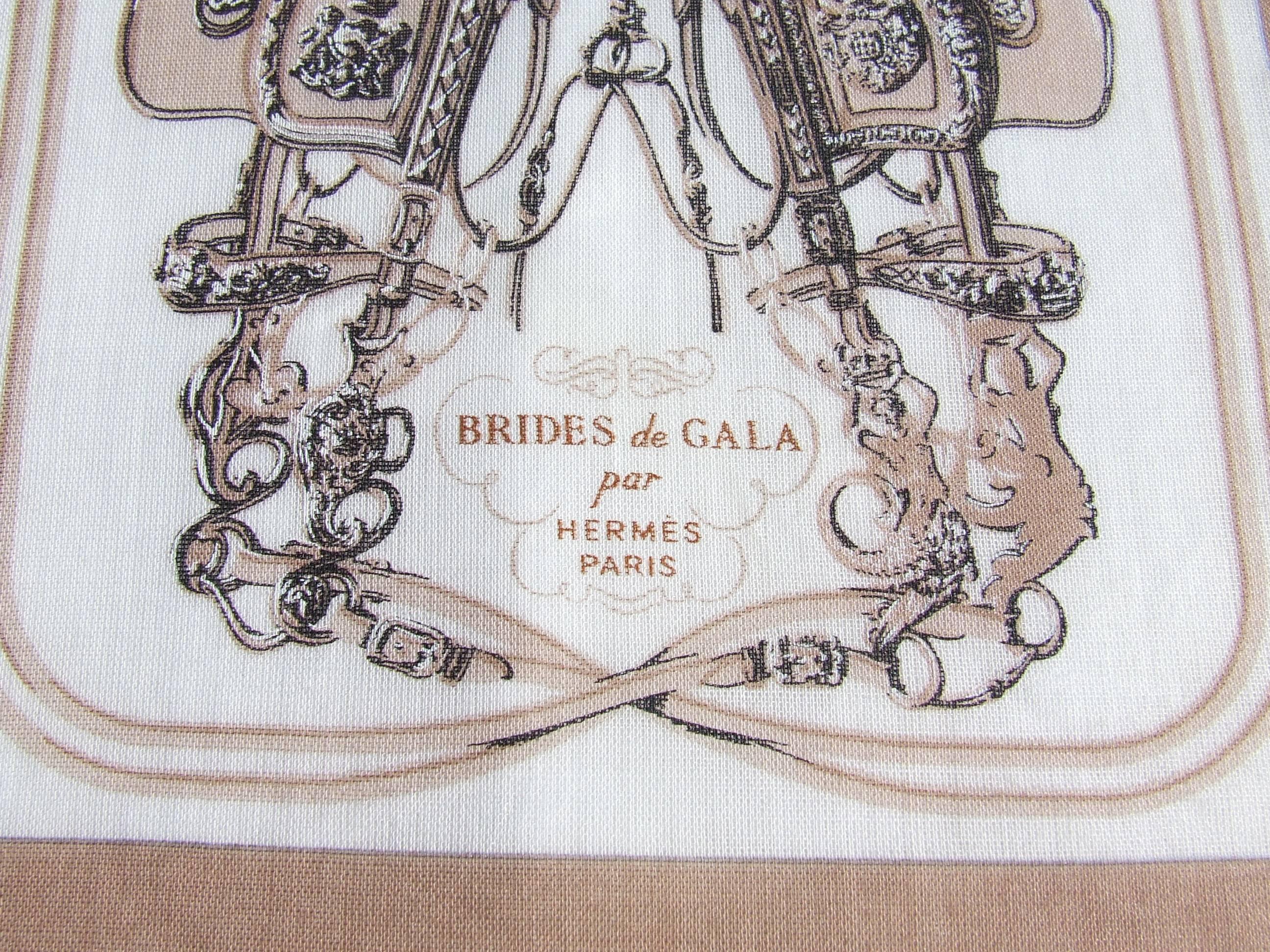 Hermès Mini Brides de Gala Charm Carré 70 cm Cotton Scarf  5