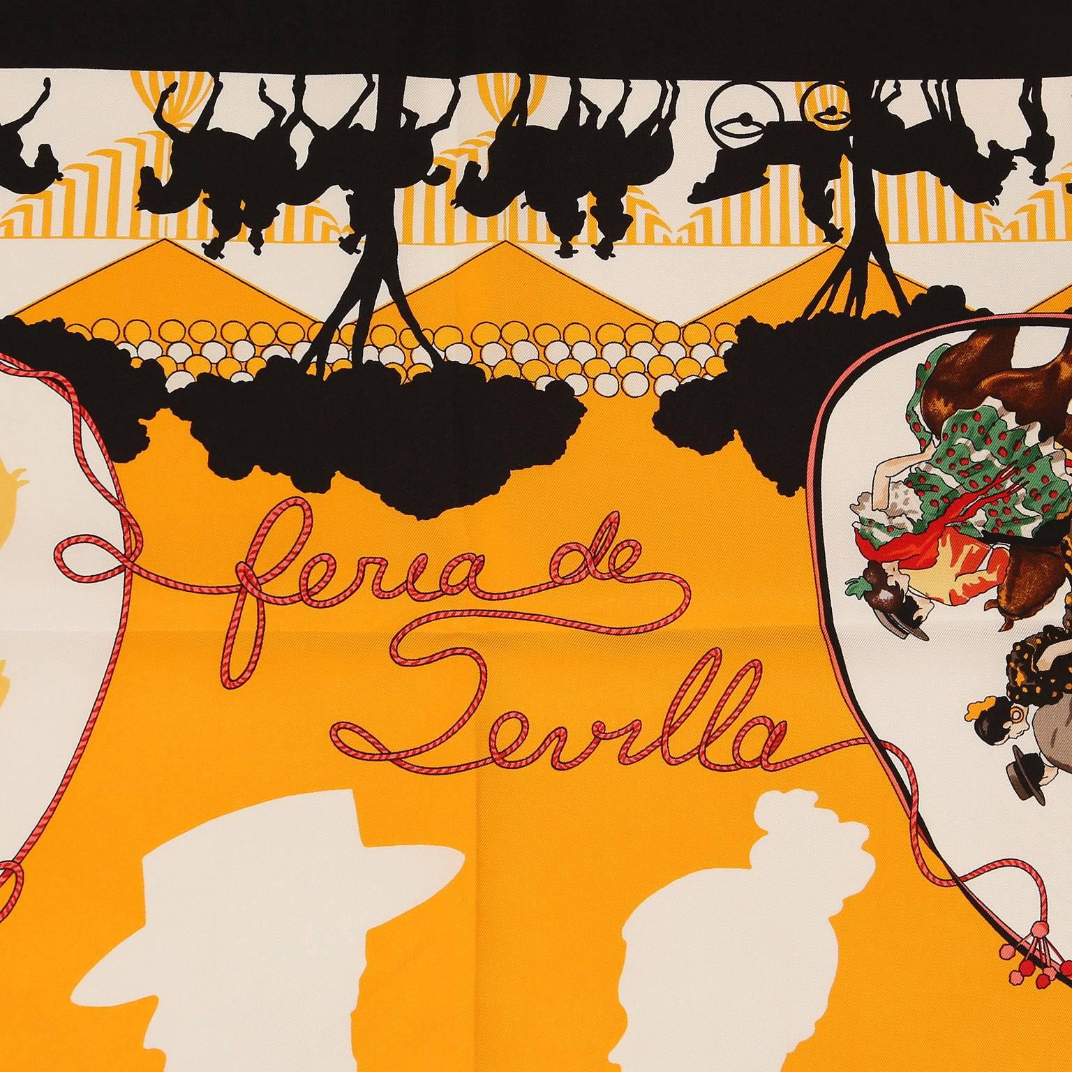 Women's Hermès Feria de Sevilla 90 cm Silk Scarf