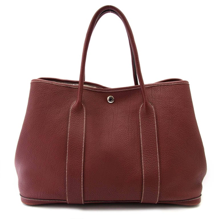 Hermès Garden Party 36 Bordeaux tote bag at 1stDibs garden party 36