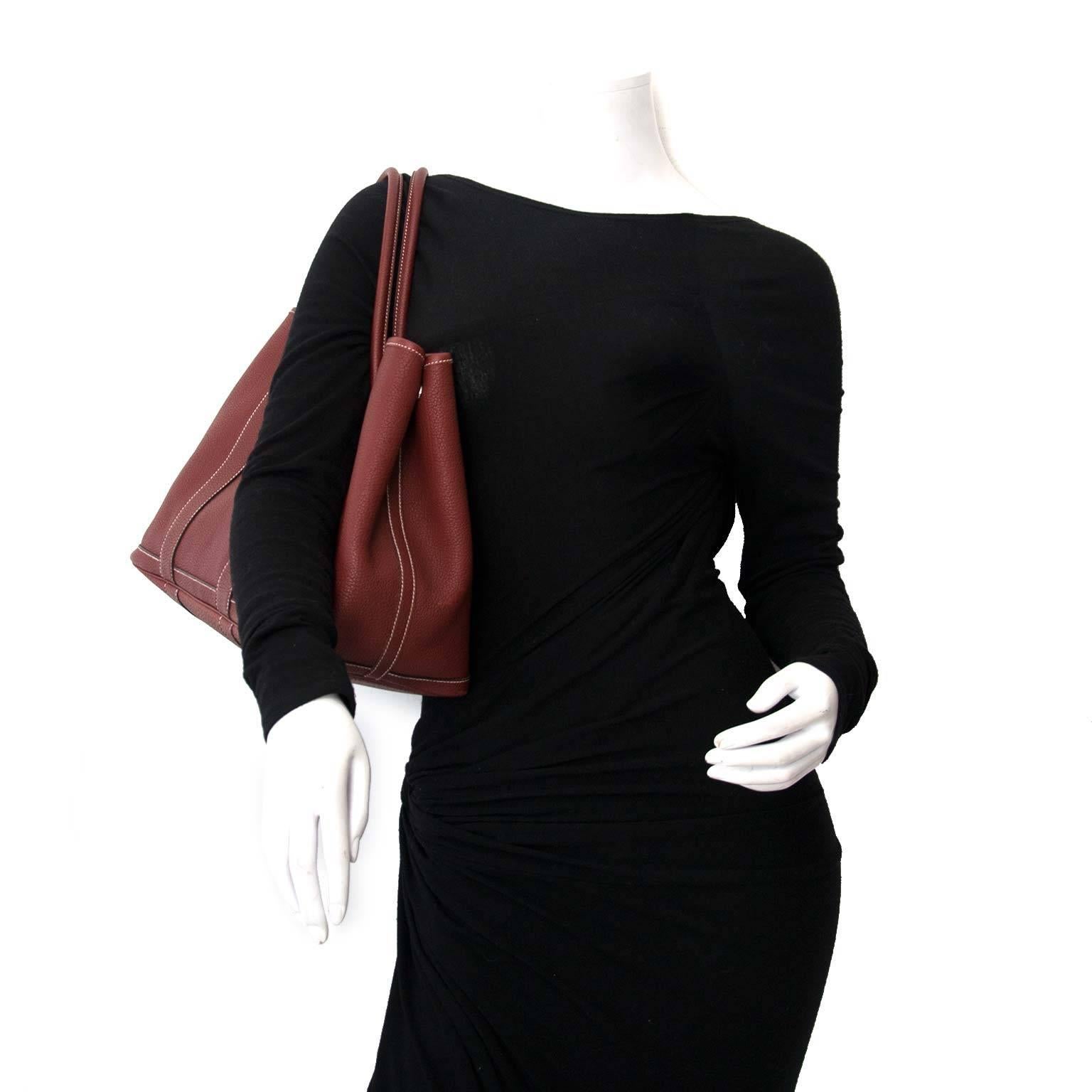 Hermes Garden Party 36 Bordeaux Tote Bag At 1stdibs