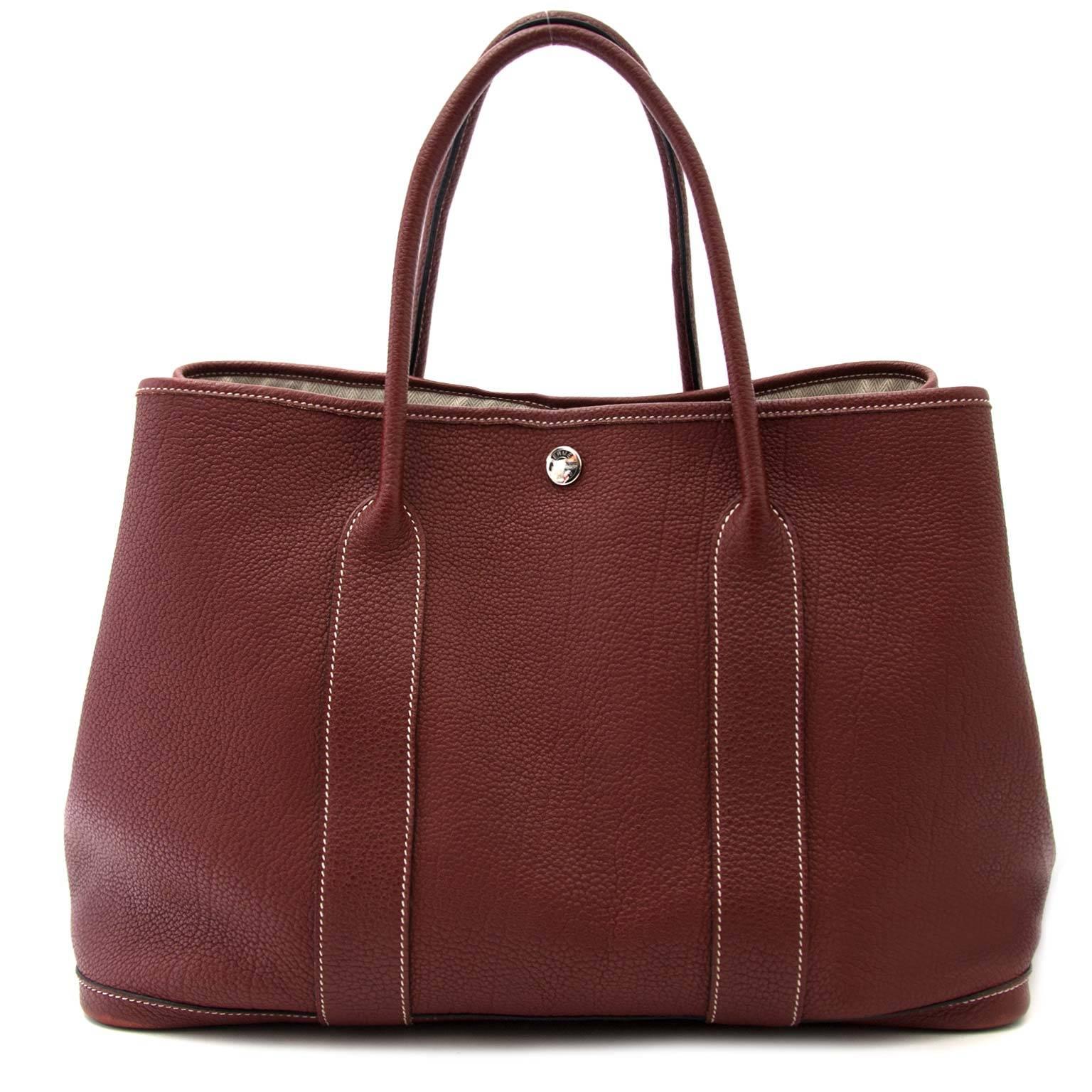 Women's Hermès Garden Party 36 Bordeaux tote bag