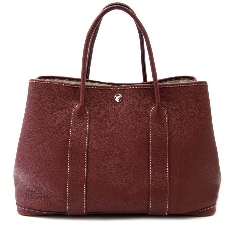 Hermès Garden Party 36 Bordeaux tote bag at 1stDibs garden party 36 bag, hermes garden party