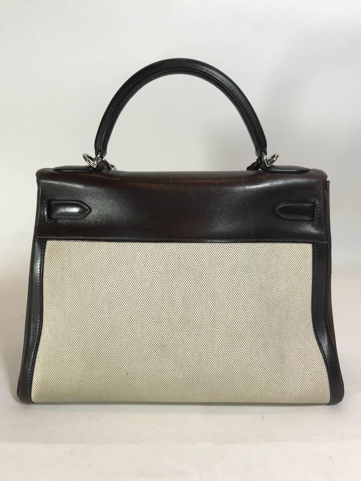 Gray Hermès Kelly 28cm Bag For Sale