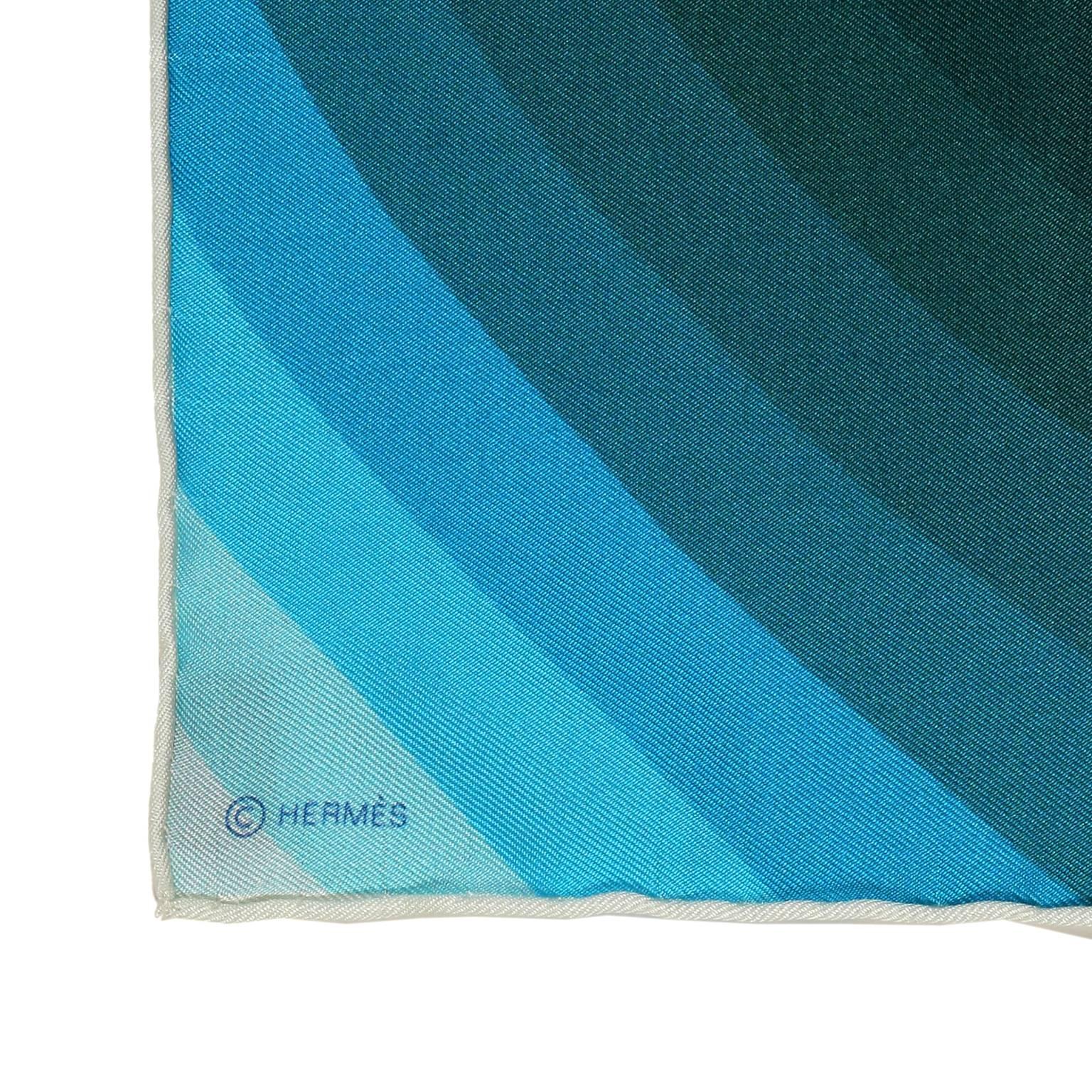 Hermès Marcelina 90 cm Silk Scarf- Blue Colorway 2