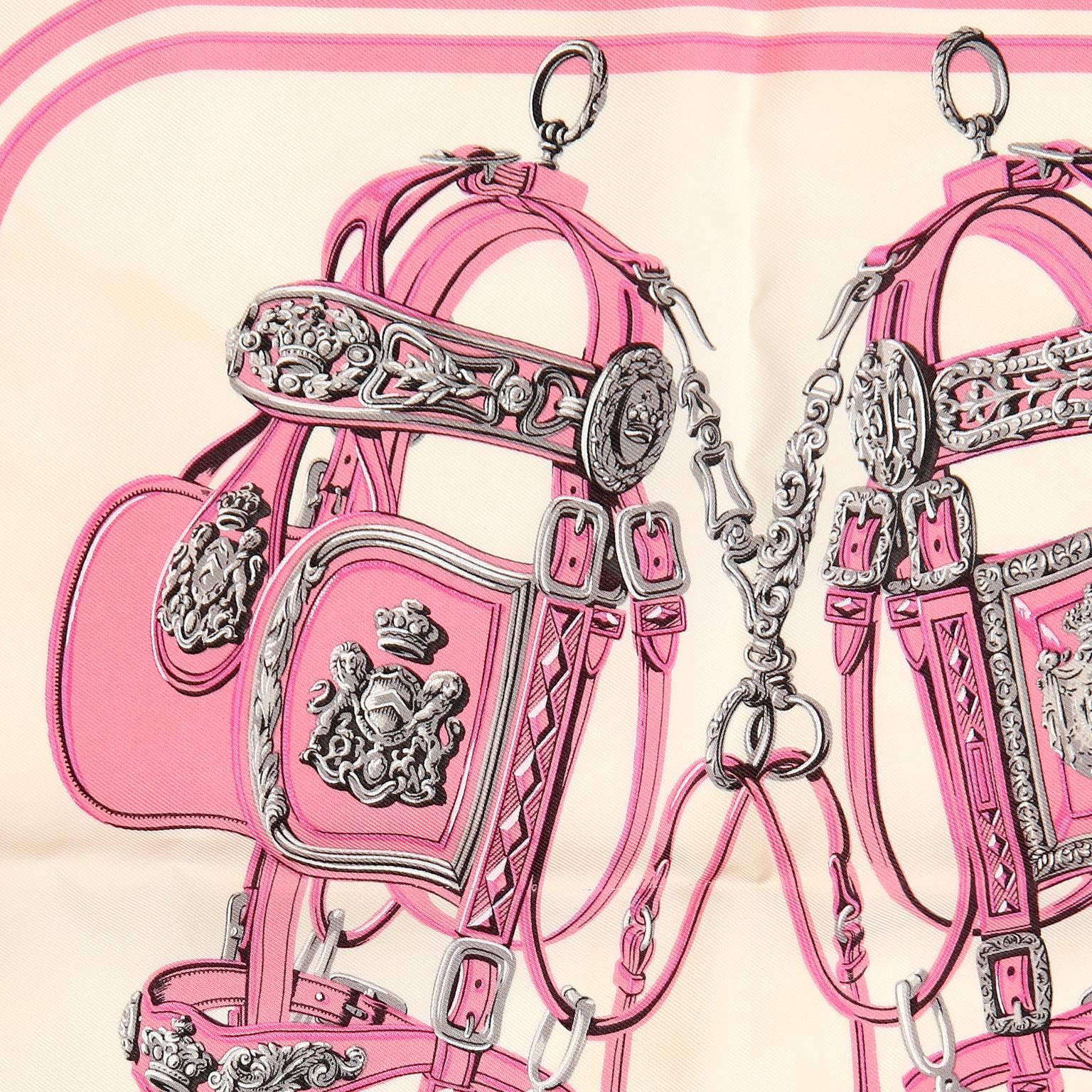 Hermès Pink Brides de Gala Pochette Silk Scarf 1