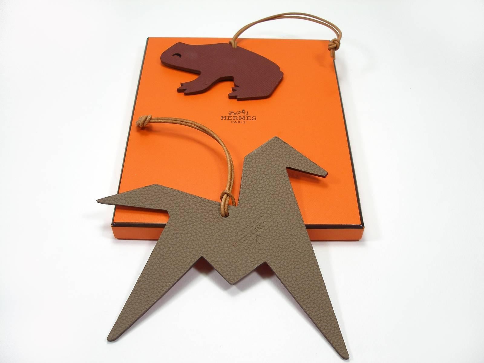 Hermès Set Charms Bag Horse and Frog Petit H Sens de L'objet 2017  / Brand New 1