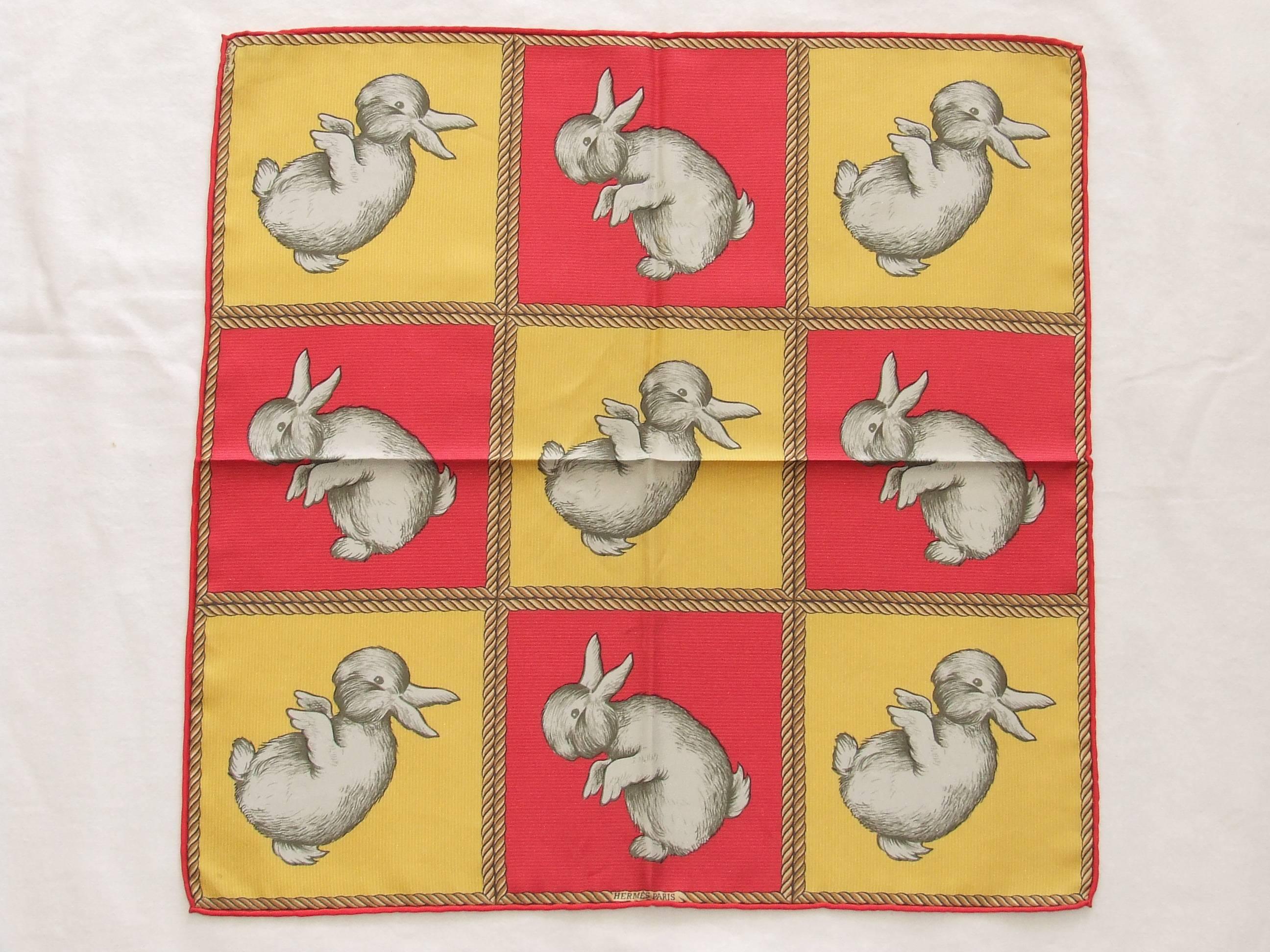 What do you see ? Rabbit or Duck ?

Amazing True Collector Item !

Authentic Hermès Scarf

Pattern: Rabbit Duck Illusion

