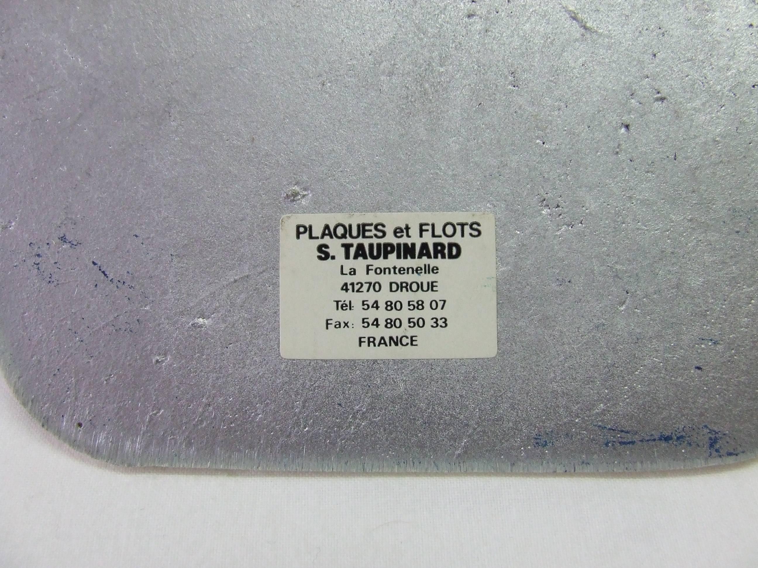 Hermès Stirrup Shaped Prix De Diane 1990 Aluminium Sign Plaque Sweden  1