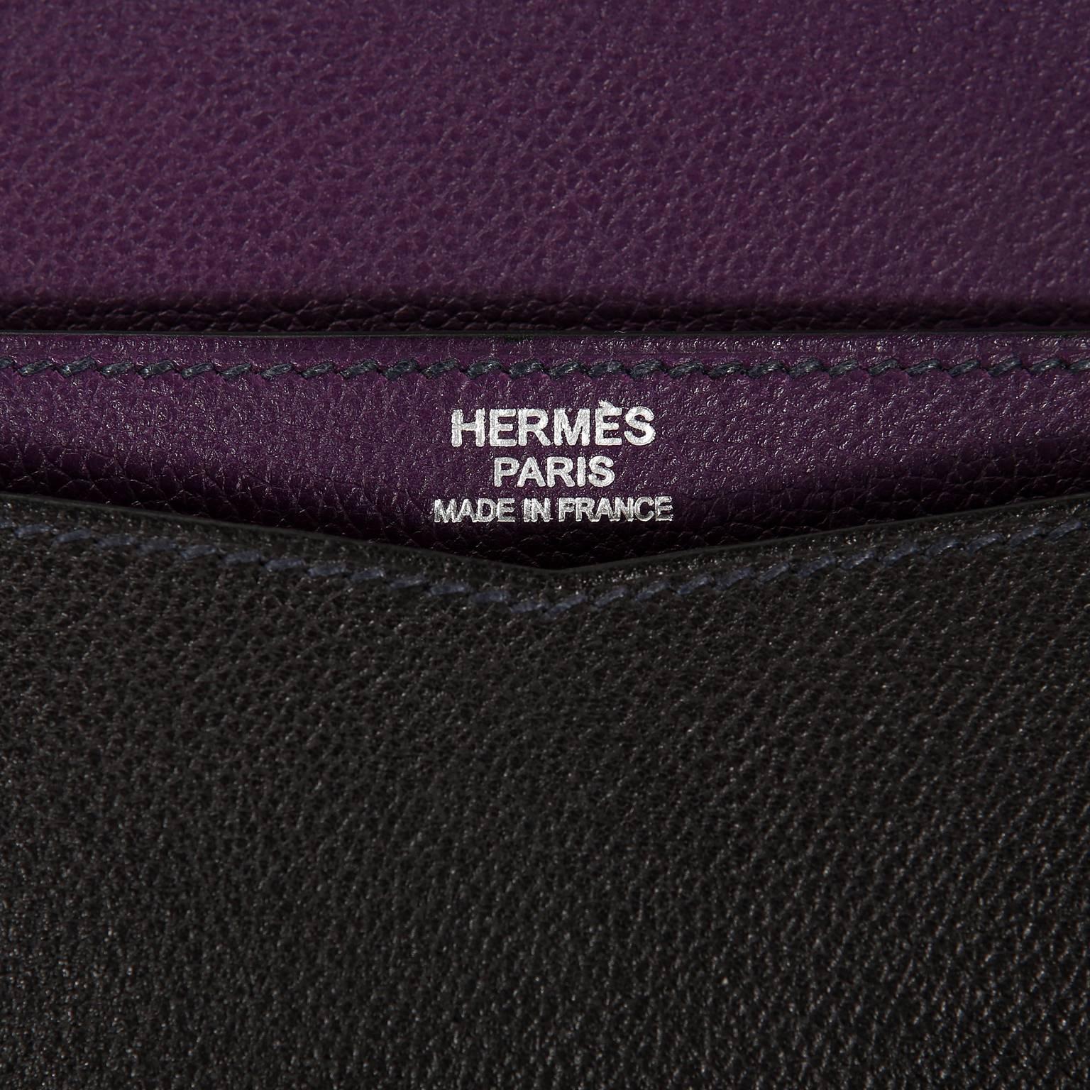 Hermès Tri Color Faco II Convertible Clutch with Strap For Sale 5