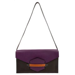 Hermès Tri Color Faco II Convertible Clutch with Strap