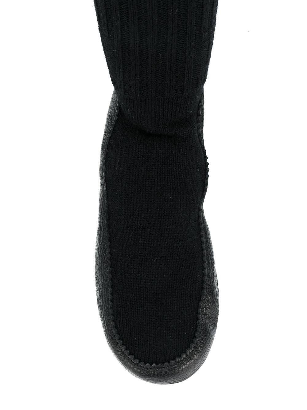 Black Hermès Slippers