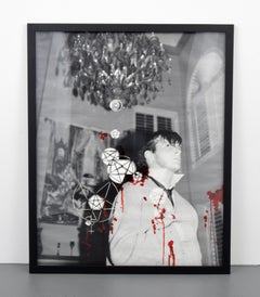 Grande opera multimediale mista di Hernan Bas, unica, 48 "H.