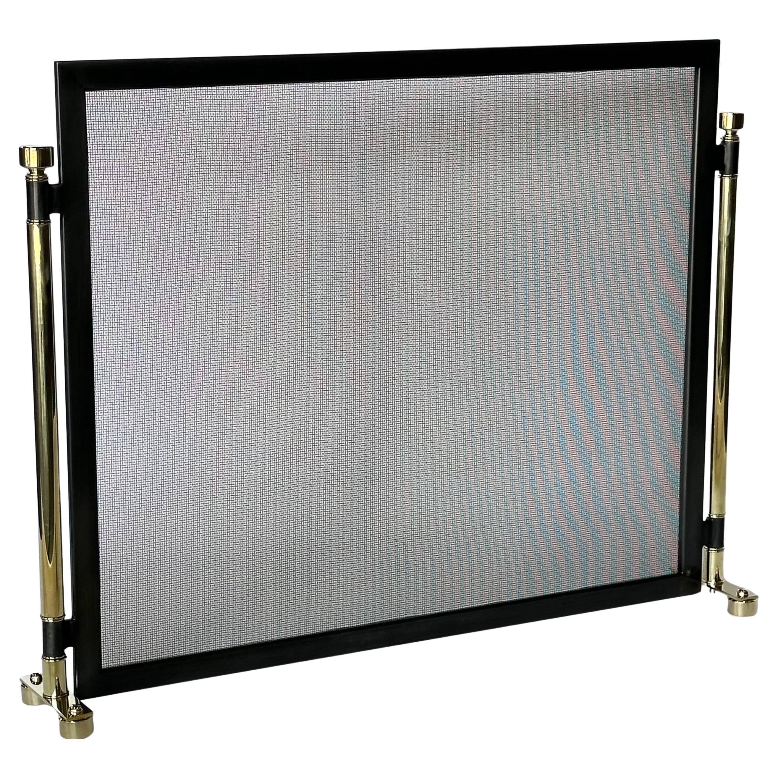 Hernan Brass & Iron Fire Screen by Betzinger Designs