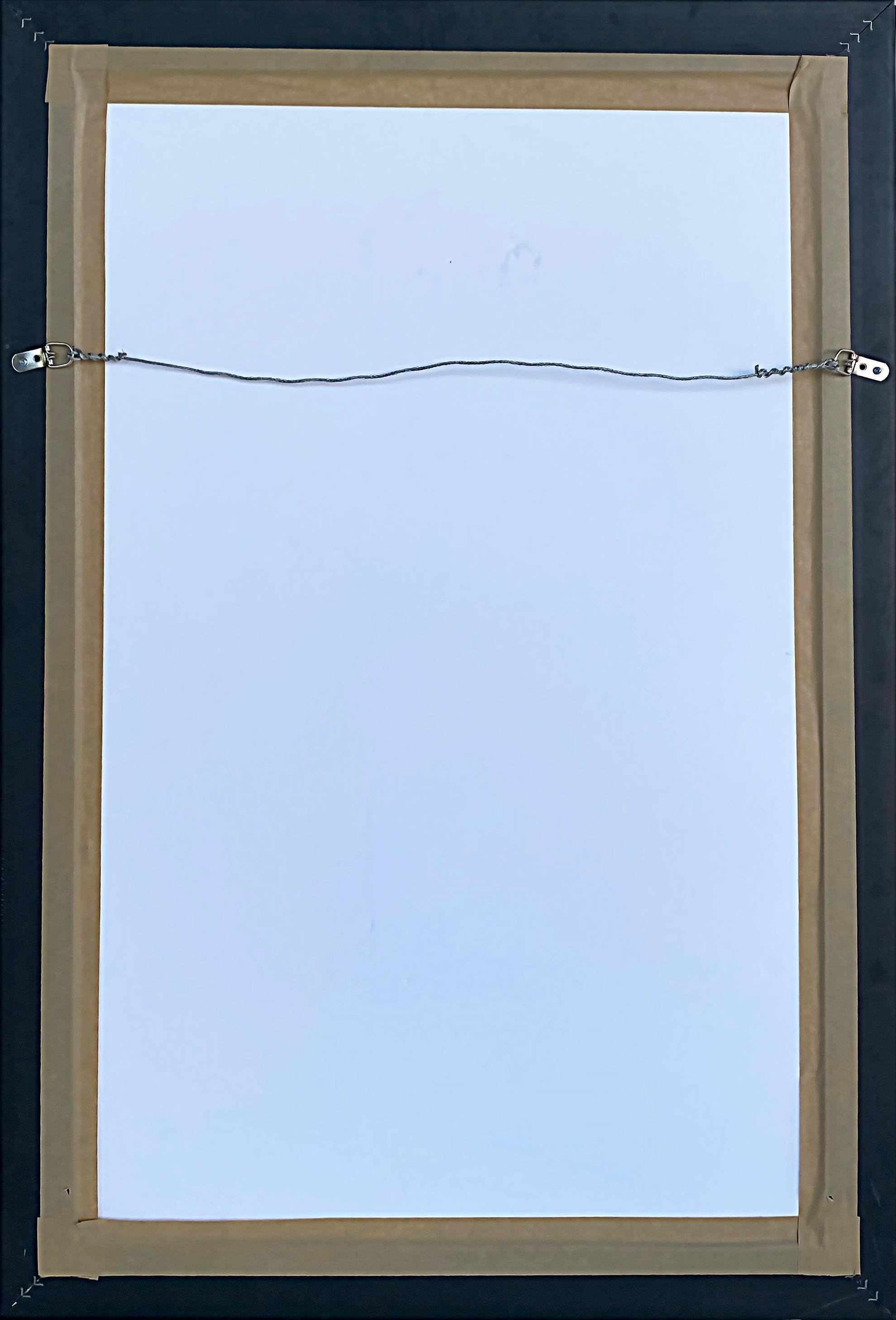 Hernán Sosa Peinture aquarelle nue sur papier encadrée sous verre #2 Bon état - En vente à Miami, FL