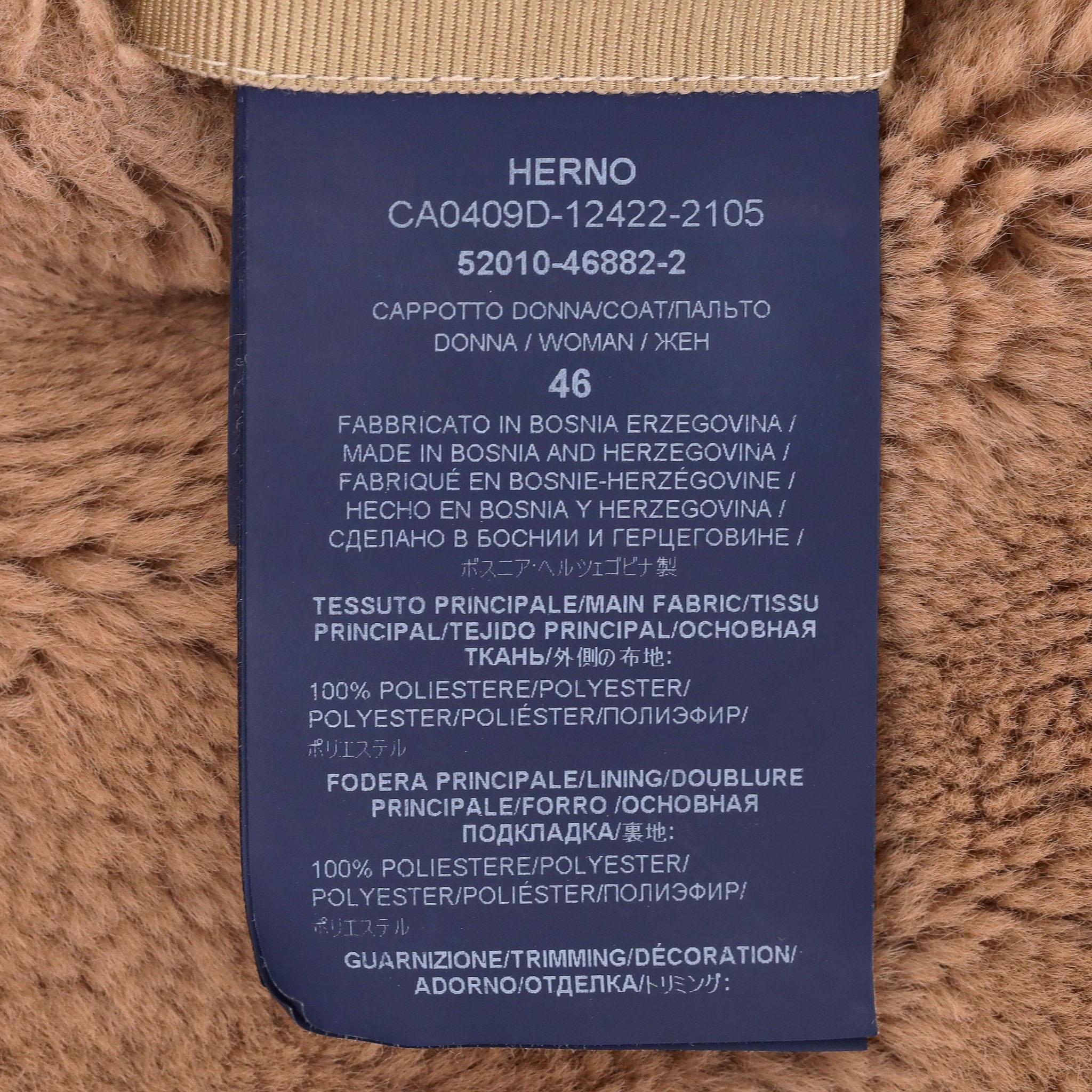 Cappotto in pelliccia sintetica Herno in vendita 4