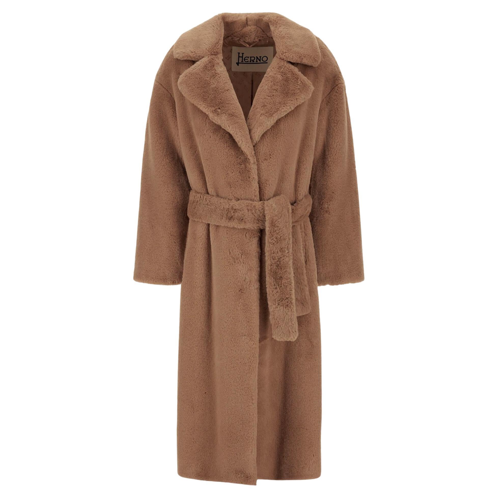Cappotto in pelliccia sintetica Herno