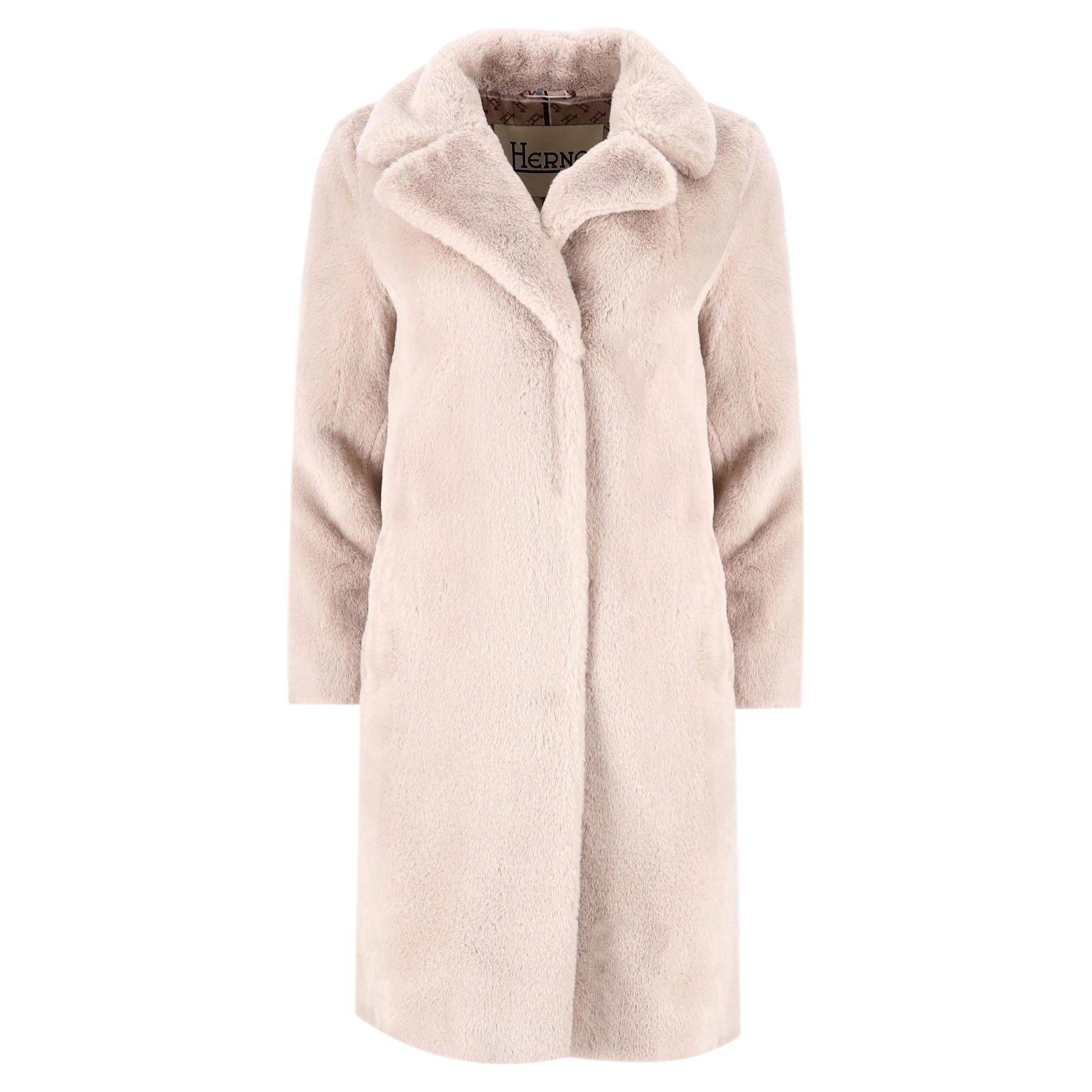 Cappotto in pelliccia sintetica Herno in vendita