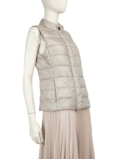 Herno Grey Down Filled Gilet Size L