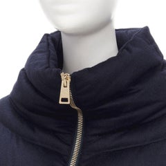 HERNO light weight goose down water repellent navy puffer jacket IT38 XS