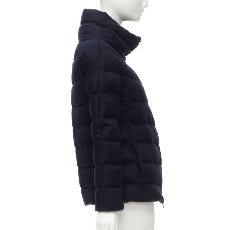 HERNO Veste bleu marine en duvet d'oie légèrement résistante à l'eau, taille IT 38 XS Pour femmes en vente