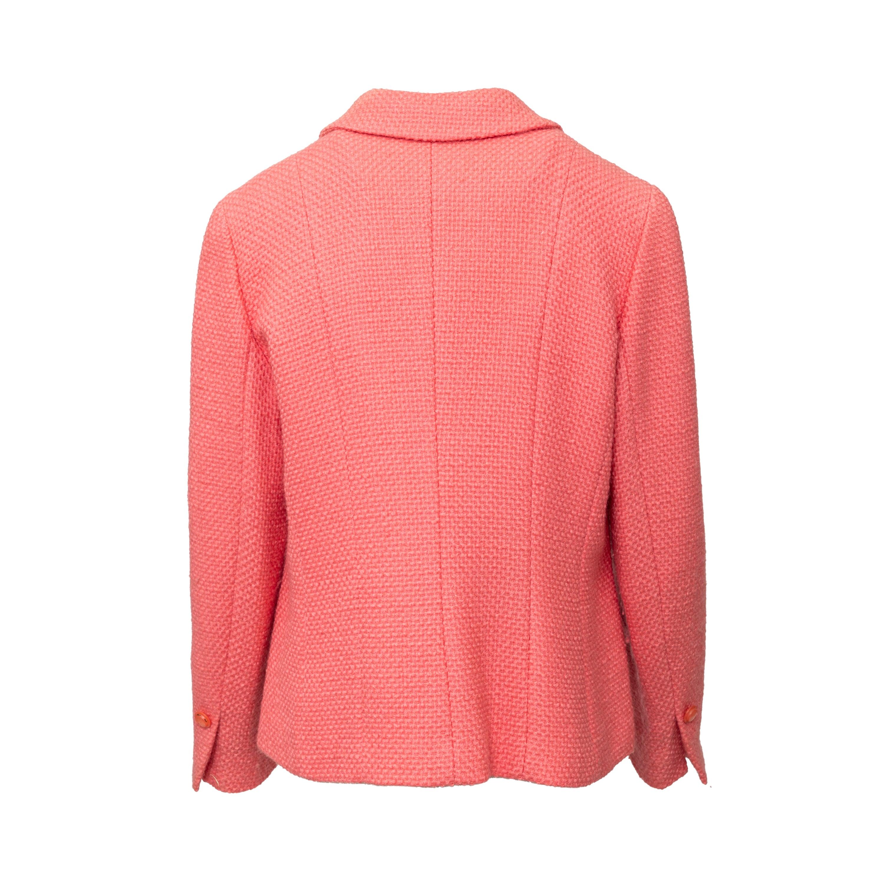 Herno Pink Wool Jacket - '90s In Excellent Condition For Sale In Milano, IT