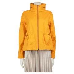 Herno Yellow High Neck Zipper Jacket Size L