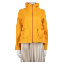 Herno Yellow High Neck Zipper Jacket Size L