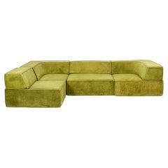 Hero and Odermatt for Cor. Modular velvet sofa. 1970s.