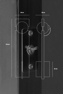 Lampe sculpturale Hero en acier inoxydable