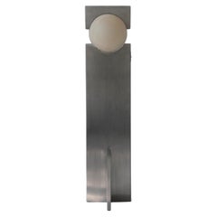 Hero Lamp Stainless Steel Sculptural Lamp, Stone Sphere