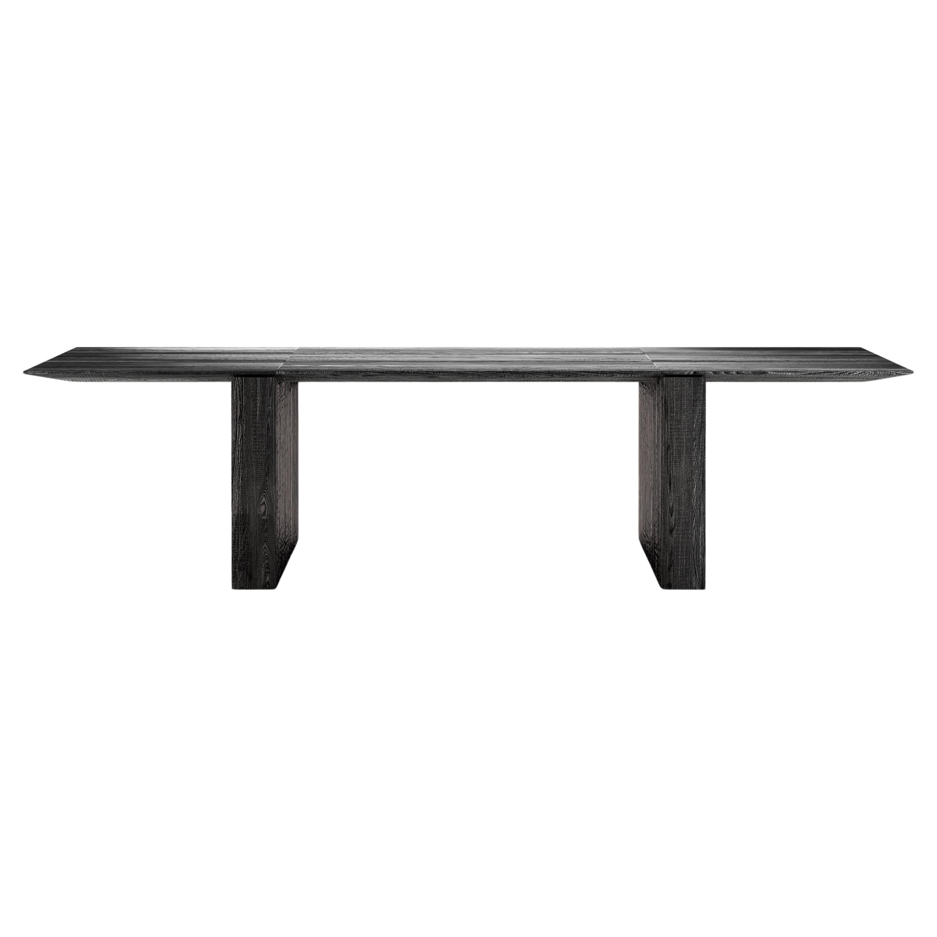 Table de salle à manger Heroes en bois de sapin noir